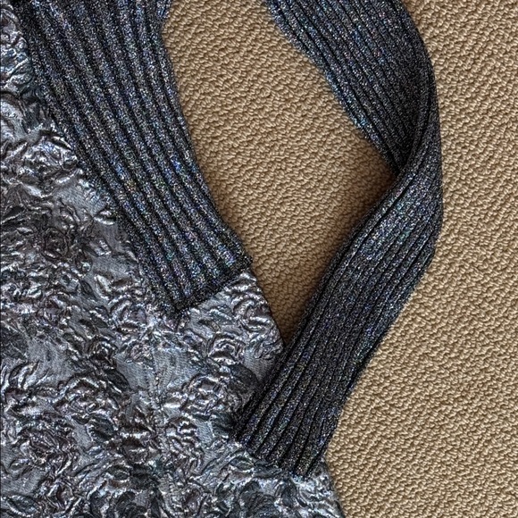 Silver mixed media dress by 3.1 Phillip Lim, size 4 - Picture 5 of 10